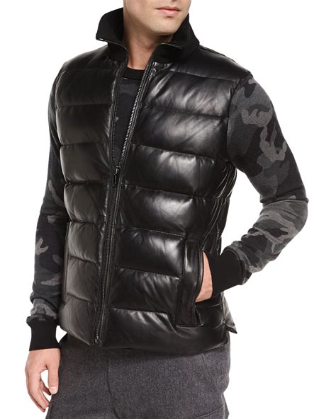 mens michael kors vest|Michael Kors puffer vest men's.